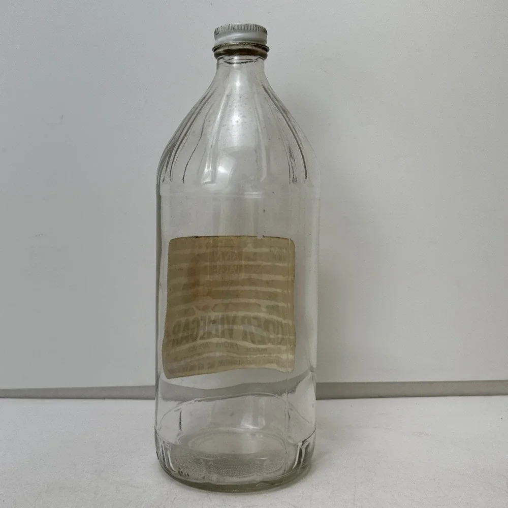Vintage Ann Page Cider Vinegar Glass Bottle Great Atlantic Pacific Tea New York